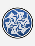 Circle in Blue - Black MDF Frame