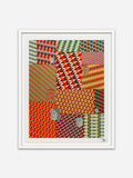 Fuzz Gathering - White Abachi Wood Frame