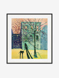 March Snowstorm Matte Black Frame