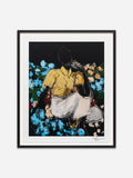 Iris - Black Abachi Wood Frame