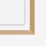 Diptych - Natural Abachi wood frame
