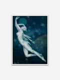 Untitled (Sorayama) - White Abachi Wood Frame