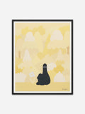 LUV Blossoming - Black Abachi Wood Frame