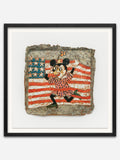 Homage for Jasper Johns - Black Abachi wood frame