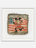 Homage for Jasper Johns - Natural Abachi wood frame