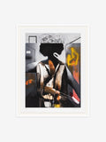 Afro Painter Frame White