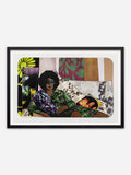 November 1981 & Afro Goddess Looking Forward - Black Abachi Wood Frames
