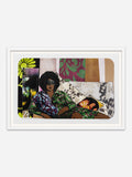 November 1981 & Afro Goddess Looking Forward - White Abachi Wood Frames