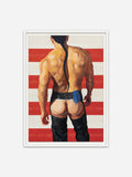 Coolieisms, aka: Born In The USA - White Abachi Wood Frame