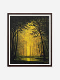 El testigo - Brown Abachi Wood Frame