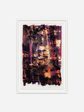 Dissipate - White Abachi Wood Frame