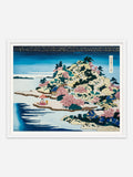 Breakfast on the beach - Black Abachi Wood Frame