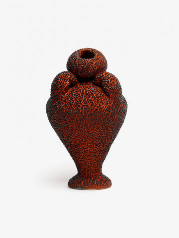 Orange & Black Amphora